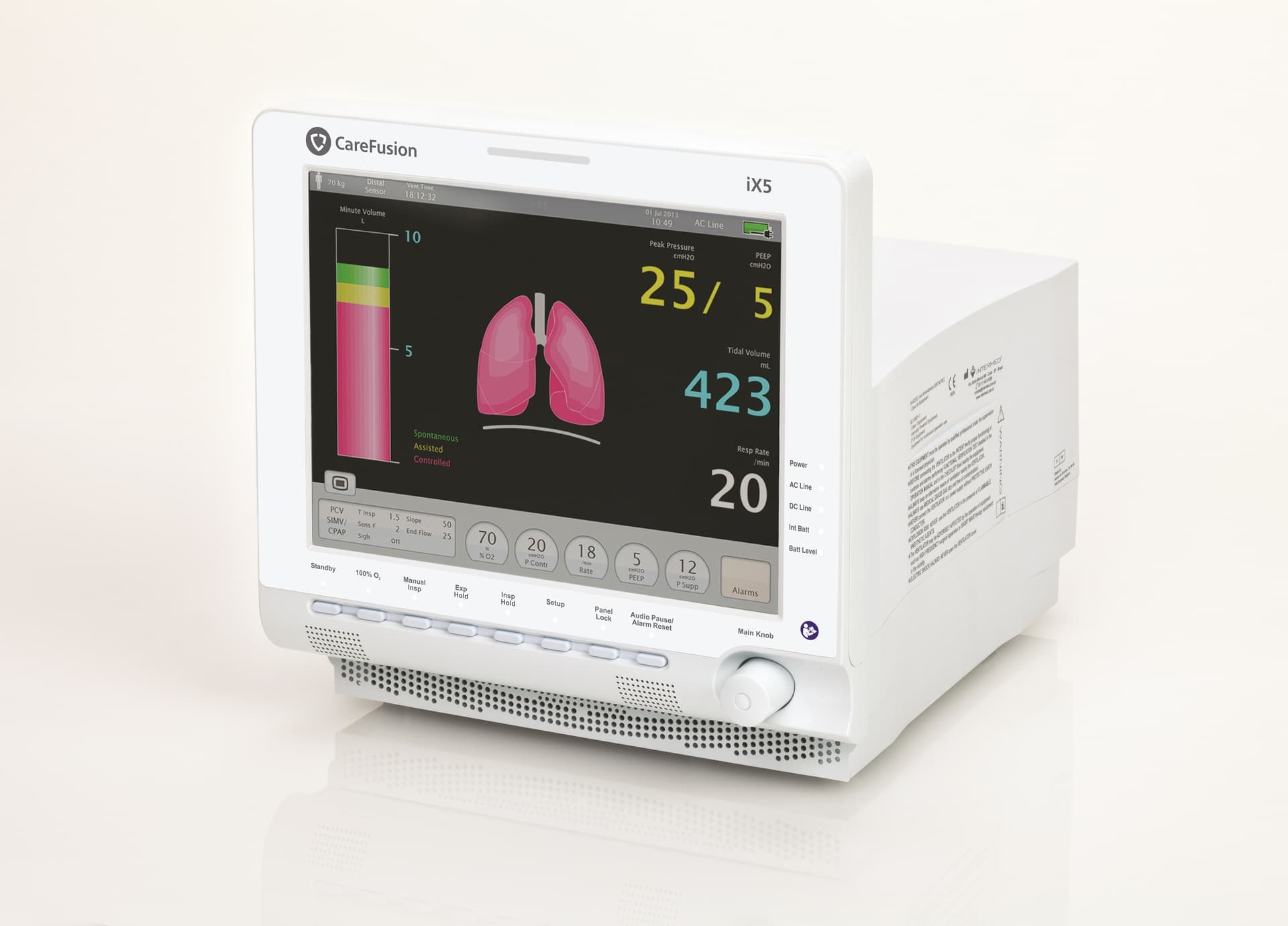 Аппарат ИВЛ  CareFusion / Vyaire iX5 для CPAP терапии у новорожденных